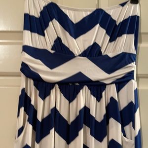 Strapless maxi dress